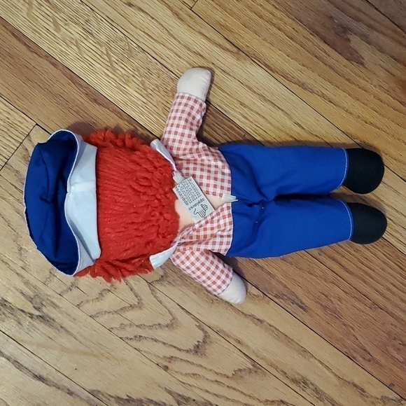 VINTAGE Raggedy Andy Johnny Gruelle 12" Embroidered Doll, Applause # 8457 - Picture 5 of 7